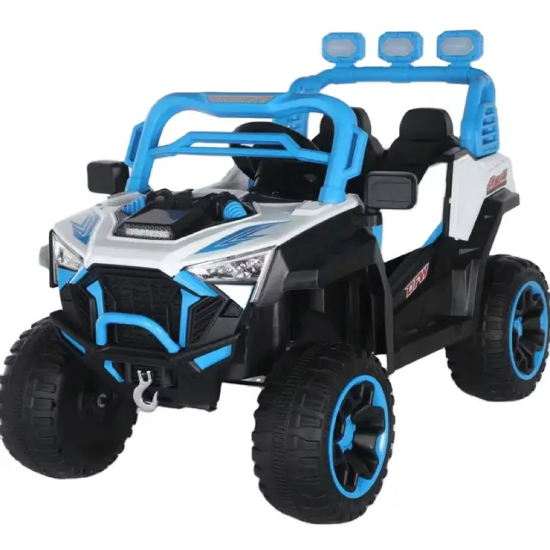 صورة سيارة أطفال أزرق ماطورين